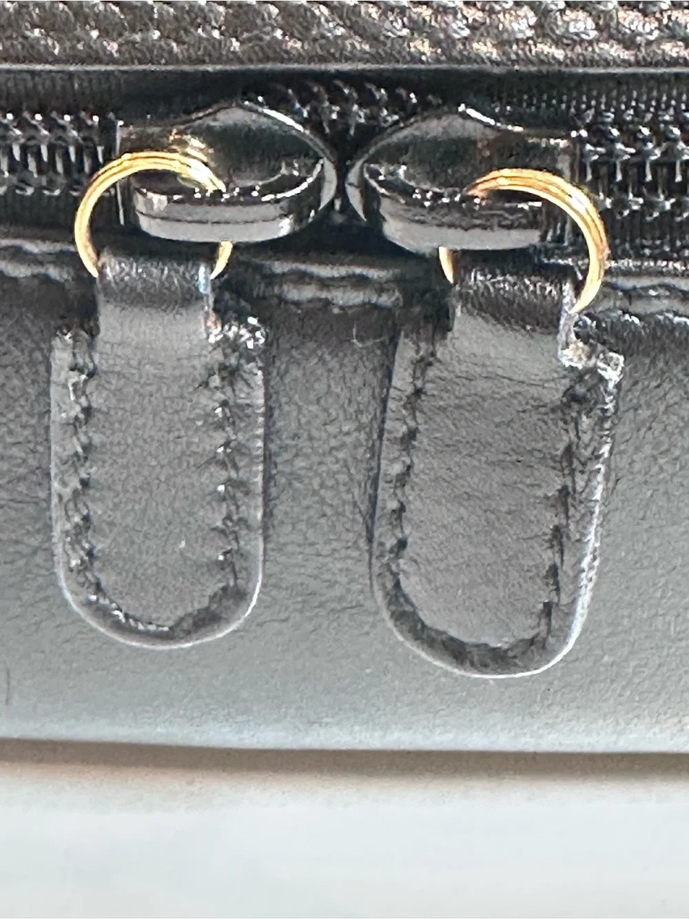 Gucci Horsebit Vanity Bag Makeup Cosmetics Leather Black